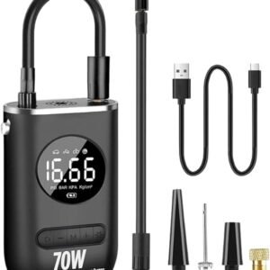 Compressor de Ar Digital Portátil - Calibrador de Pneus